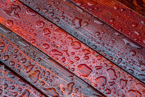 Obraz Mahogany boards polished, background