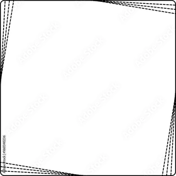 Obraz Creative simple vertical border and Frame, Transparent border