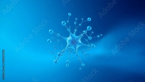 Obraz water splash on blue background