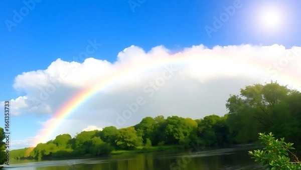 Obraz rainbow in the sky