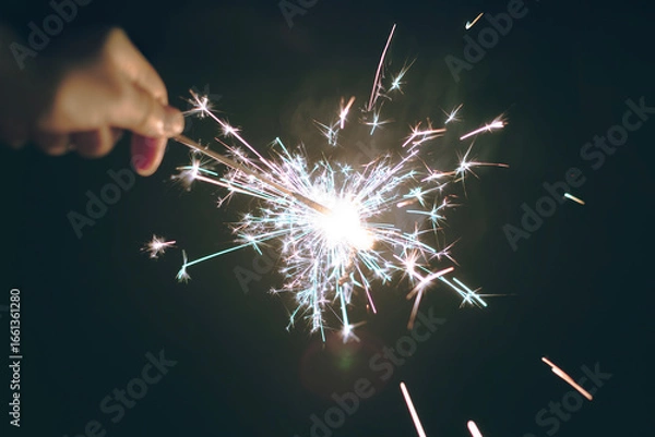 Obraz 手持ち花火, 夏の思い出のイメージ