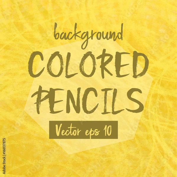 Fototapeta Vector сolored pencils background