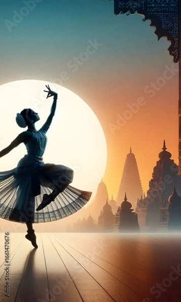 Fototapeta Dancing poses for multipurpose use