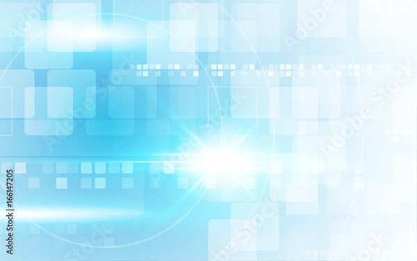 Fototapeta abstract rectangle blue gradient design background
