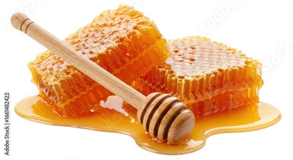 Obraz Isolated Honeycomb and Dipper