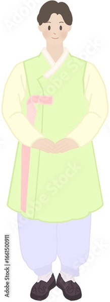 Obraz man in hanbok