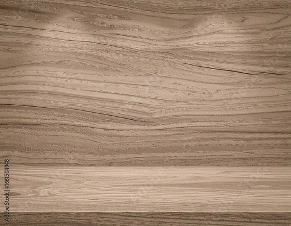 Fototapeta A natural wood texture background with a realistic brown grain pattern. Ideal for packaging design, interior mockups, and branding templates.