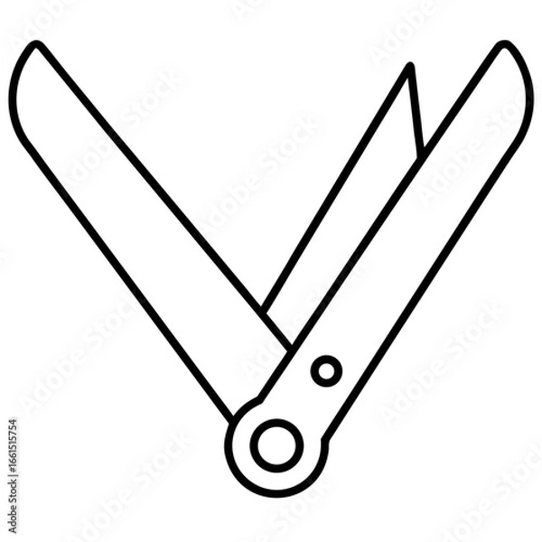 Obraz Foldable penknife multi tool concept