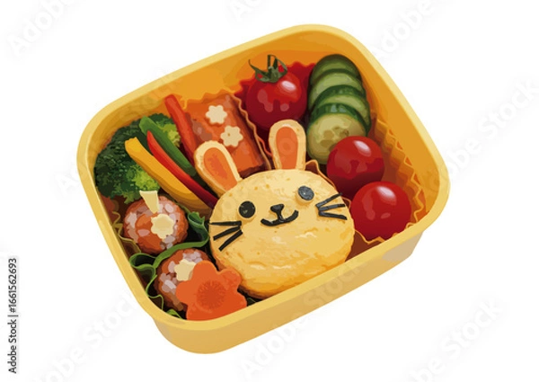 Obraz 可愛い日本のキャラクター弁当　キャラ弁