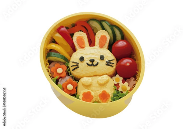 Obraz 可愛い日本のキャラクター弁当　キャラ弁