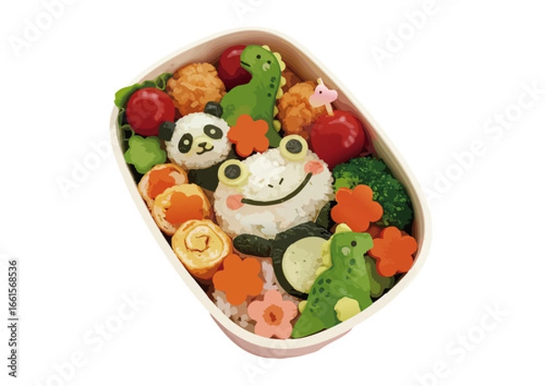 Obraz 可愛い日本のキャラクター弁当　キャラ弁