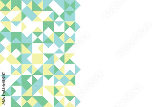 Obraz abstract green yellow geometric seamless pattern background vector design