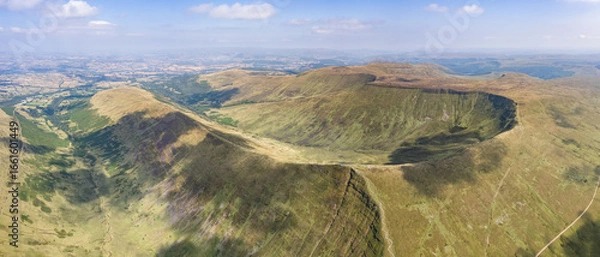 Obraz Amazing panorama view of Bannau Brycheiniog National Park, Brecon Beacons in South Wales.