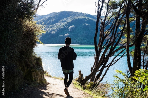 Obraz Boy looking over the beach