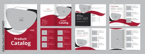 Fototapeta Multipurpose Product Catalog design template layout print