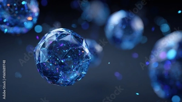 Obraz Abstract 3D spheres in motion