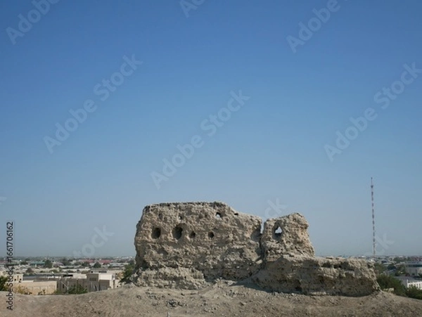 Fototapeta アルク城の内部（ウズベキスタン：ブハラ）