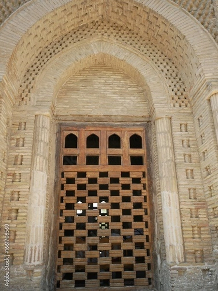 Obraz イスマイール・サーマーニー廟の窓（ウズベキスタン：ブハラ）