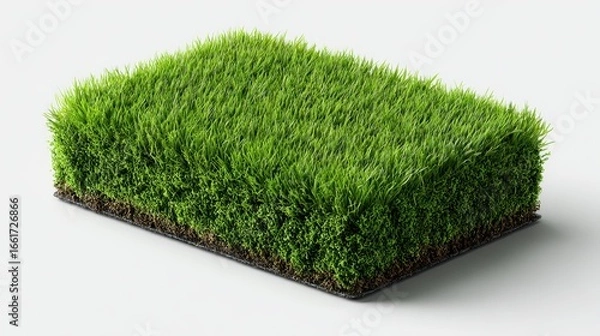 Obraz Artificial Turf Block, Green Grass Texture