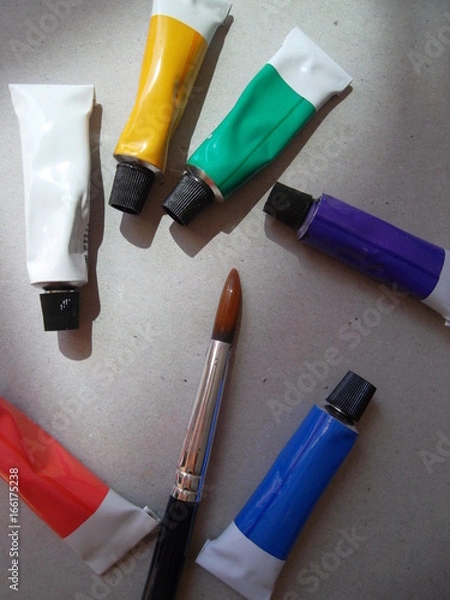 Obraz water colour and brush