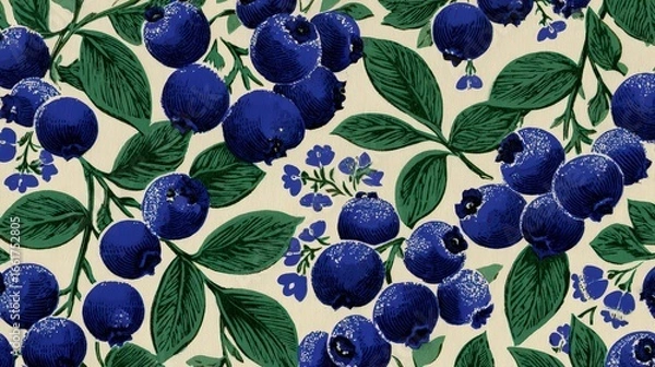 Fototapeta Blueberry Background