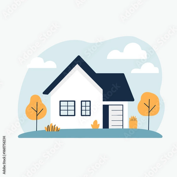 Obraz Dollhouse isolated on white background 