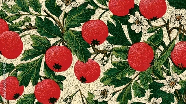 Fototapeta Hawthorn Background