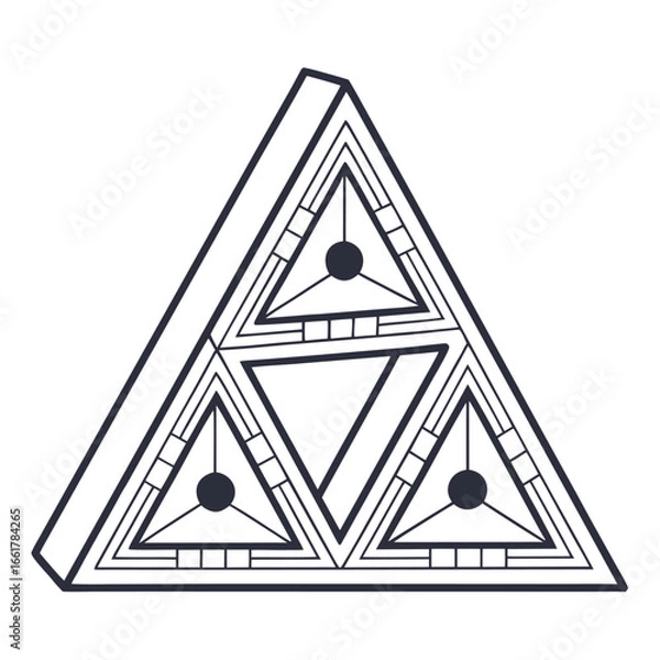 Obraz abstract triangle background