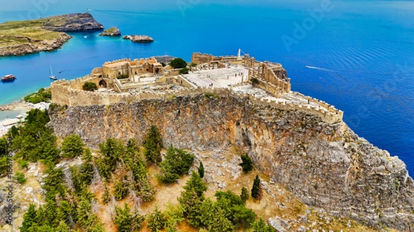 Obraz Lindos Dron View 