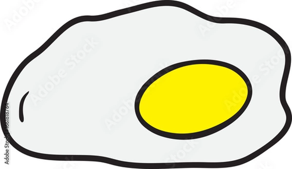 Fototapeta 계란 달걀 프라이 후라이