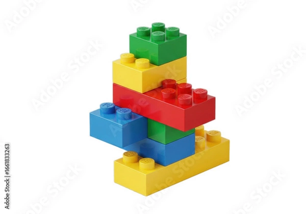Obraz Colorful plastic building blocks