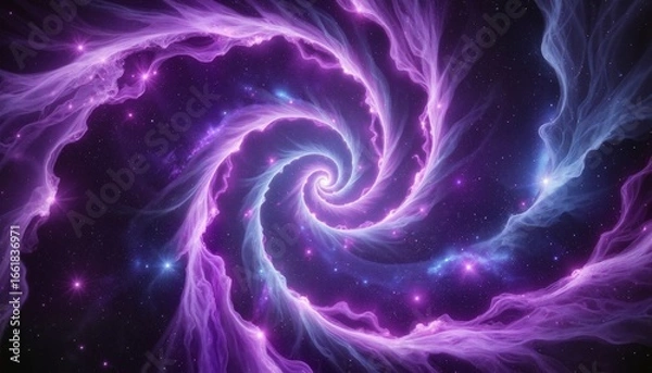 Obraz Abstract wave pattern in blue and green on white background  