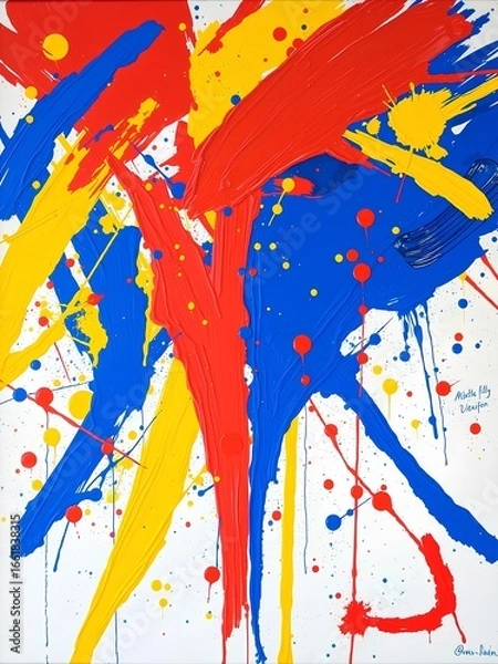 Fototapeta abstract watercolor background with splashes