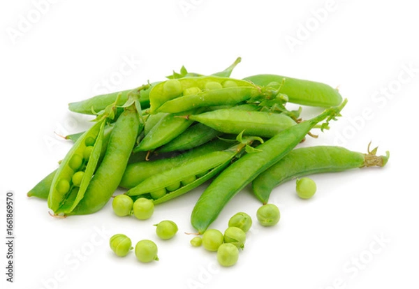 Fototapeta Fresh green peas.