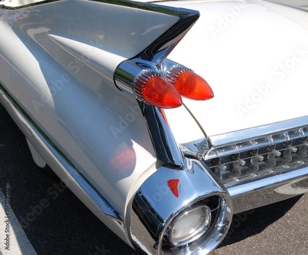 Obraz Classic car tail lights background