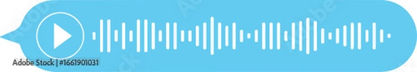 Obraz Voice Message Bubble Icon , Voice Note Icon