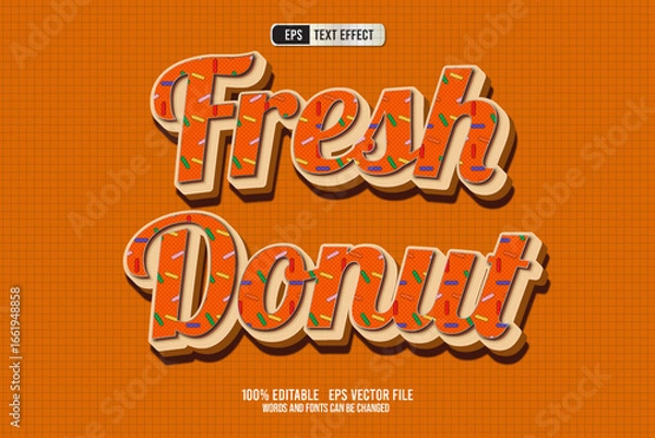 Obraz TEXT EFFECT FRESH DONUT
