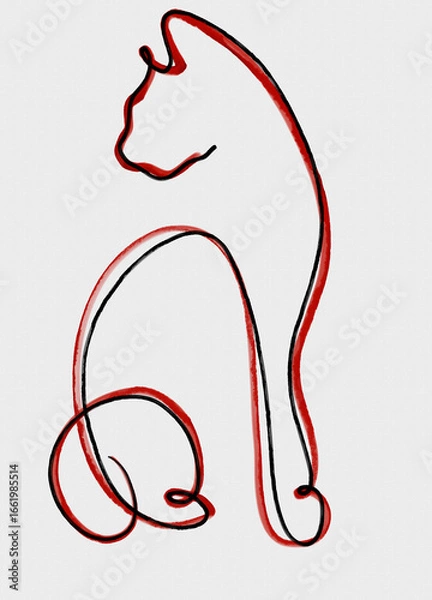 Obraz  cat icon illustration 