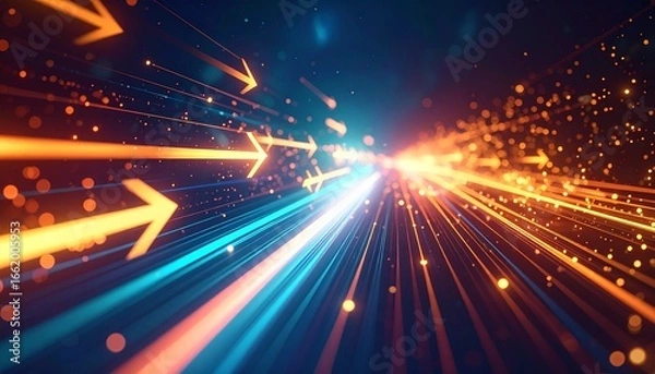 Obraz Abstract digital speed light background