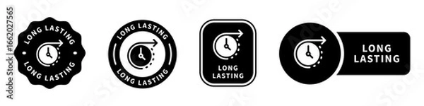 Obraz Long Lasting vector stamps for product properties information.