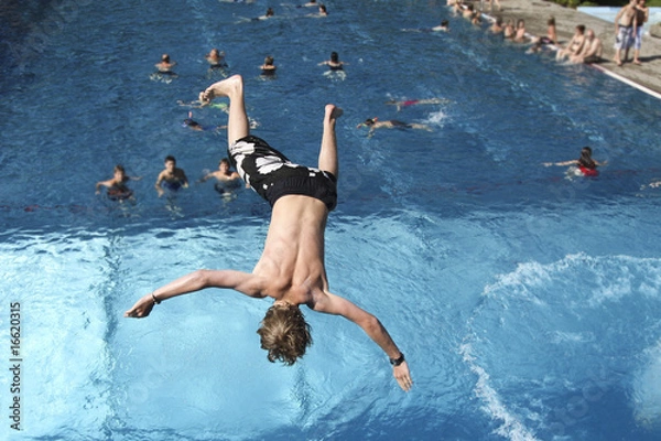Obraz Flug im Freibad