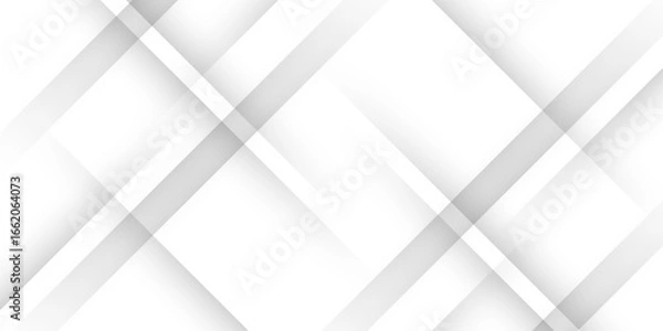 Fototapeta White abstract background geometry shine and 3D layer element vector for presentation design. abstract pattern design Space design concept Suit for business, landing page, wallpaper background.
