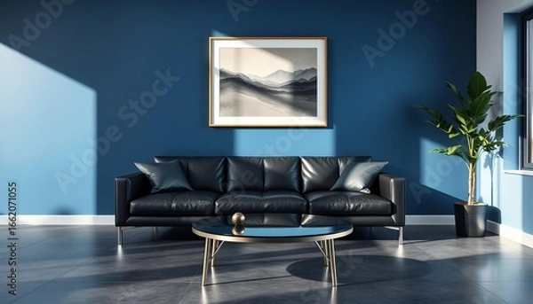 Obraz modern living room with sofa in a beautiful background.