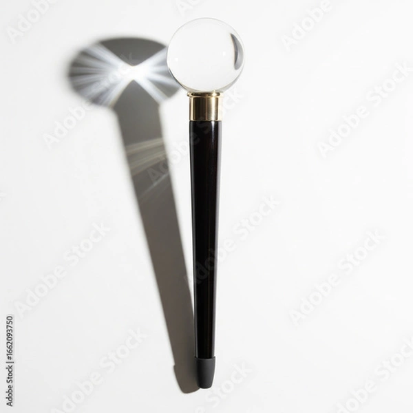 Fototapeta Elegant Crystal Ball Walking Cane for Style and Support