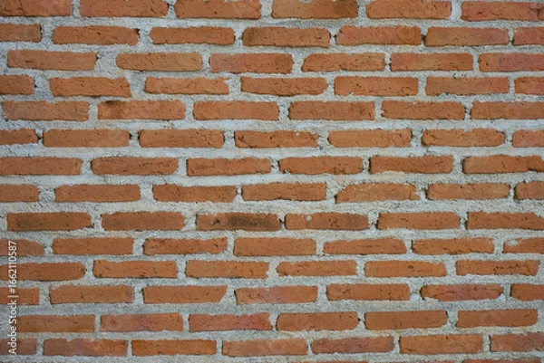 Obraz Material texture cement wall, brown brick wall