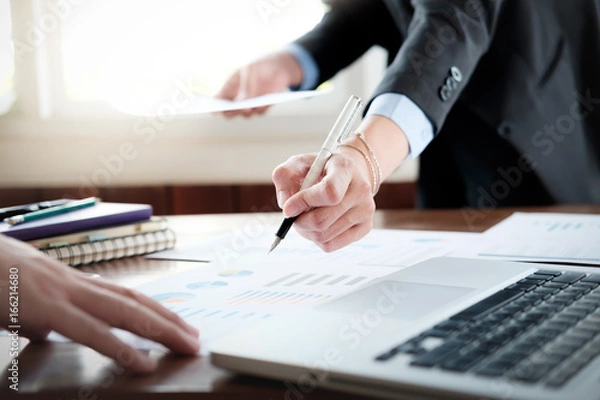 Fototapeta Business analysis planing and  solution objective strategy concept.