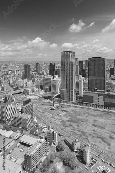 Fototapeta Osaka city skyline, Japan
