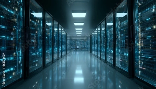 Fototapeta Tailored data center services ensuring compliance and security.