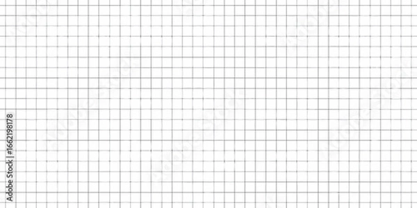 Obraz Seamless grid pattern with thin black lines on white
