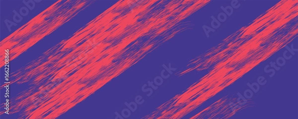 Fototapeta Abstract Sports Background with Red and Purple Brush Texture and Halftone Effect. Retro Grunge Background for Banner or Poster Design
